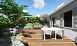 TERRAZZO CON GREEN WALL