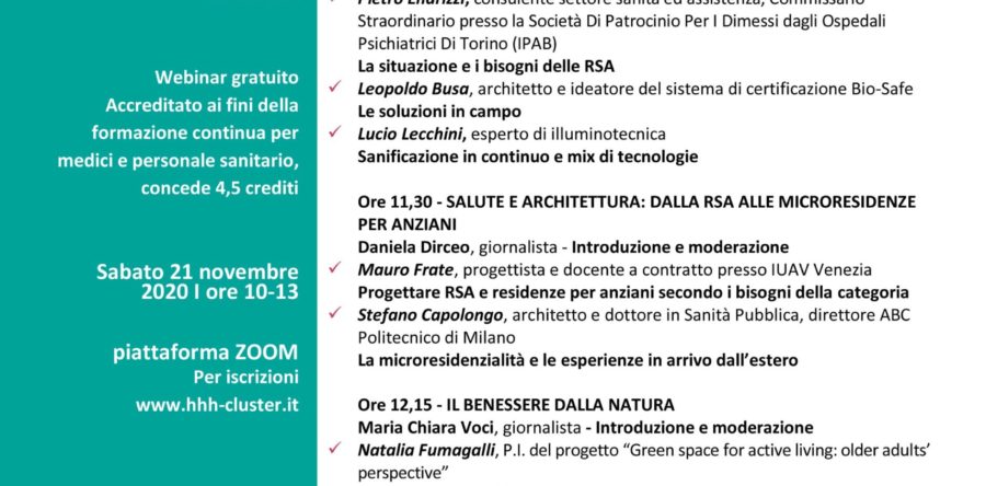 RSA: un dialogo tra il mondo della salute e l’edilizia