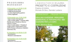 WORKSHOP Healing gardens: percorsi sensoriali terapeutici nei giardini per la cura