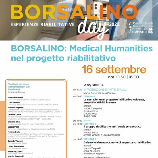 Borsalino: Medical Humanities nel progetto riabilitativo