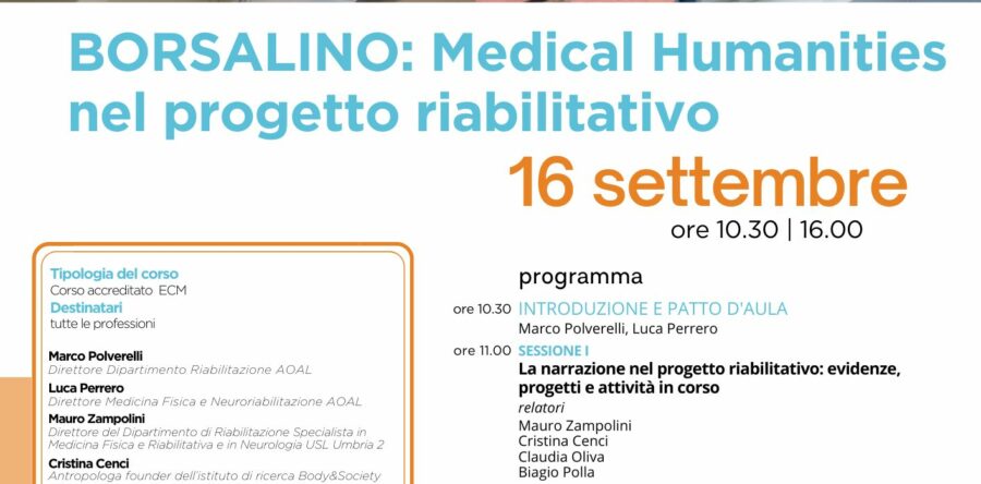 Borsalino: Medical Humanities nel progetto riabilitativo