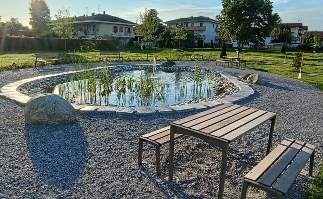 Giardino delle stagioni_biolago e area di sosta