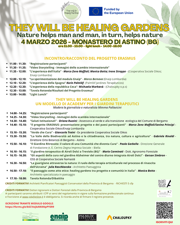 Convegno: They will be healin gardens